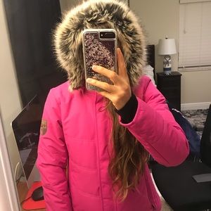 Obermeyer Women’s Tuscany Ski Jacket, Neon Pink